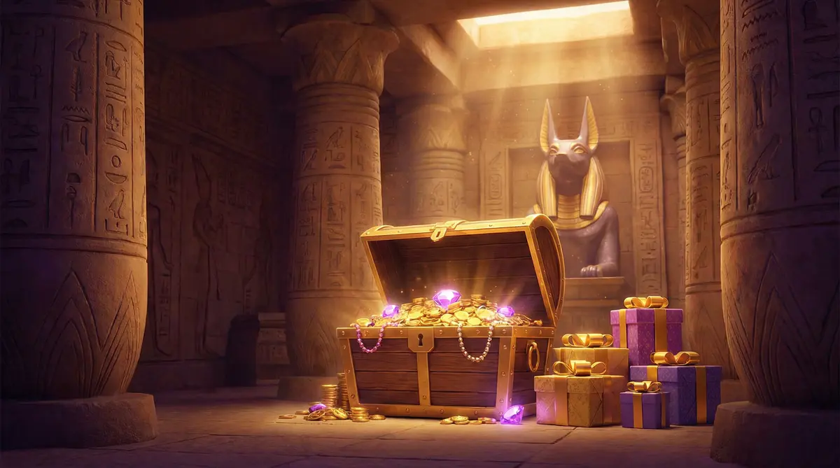 Baú de tesouros com bônus e promoções do segurobet